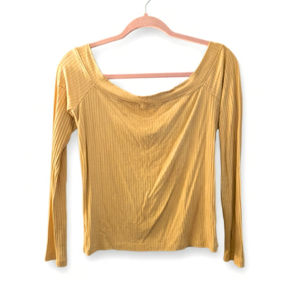 Women's [L] Ribbed Button-Front Long Sleeve Top | Ardene