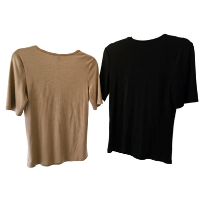 Women's [S/M] Tencel Modal Ribbed Henley Tee | Mondetta