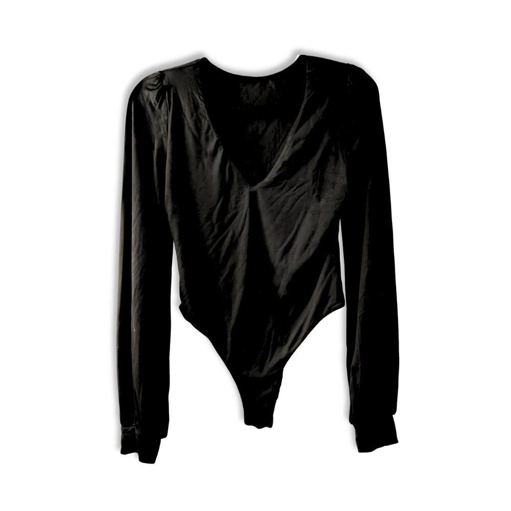 Women's V Neck Bodysuit [M]