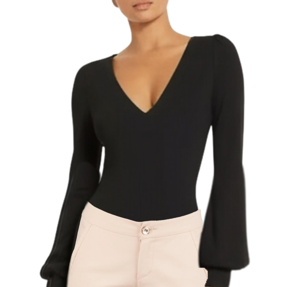 Women's V Neck Bodysuit [M]
