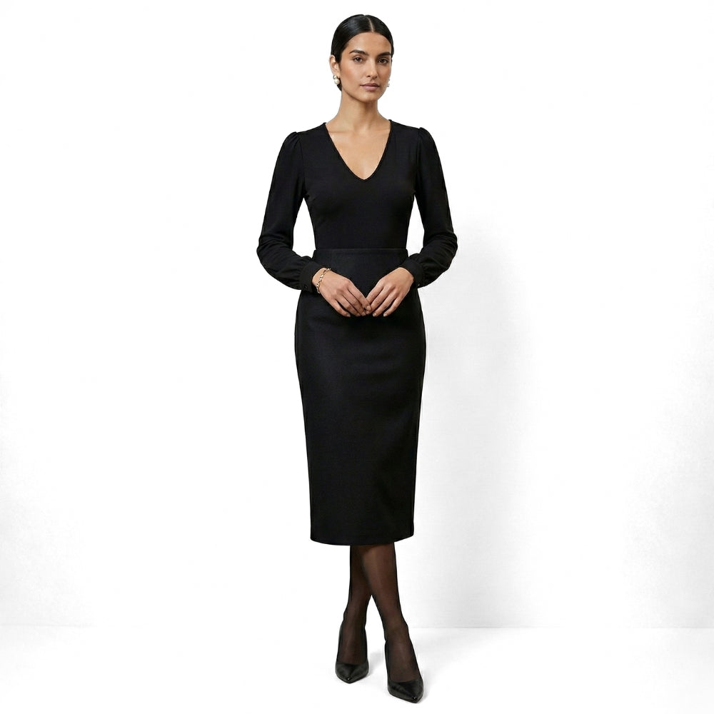 Women's [M] Flowy Sleeve V Neck Bodysuit | Halara