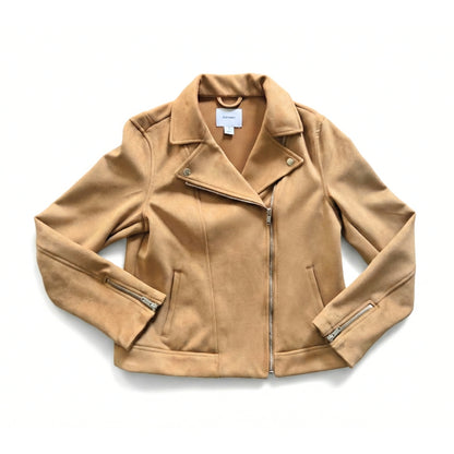 Blouson motard femme [M] en maille suédée | Old Navy