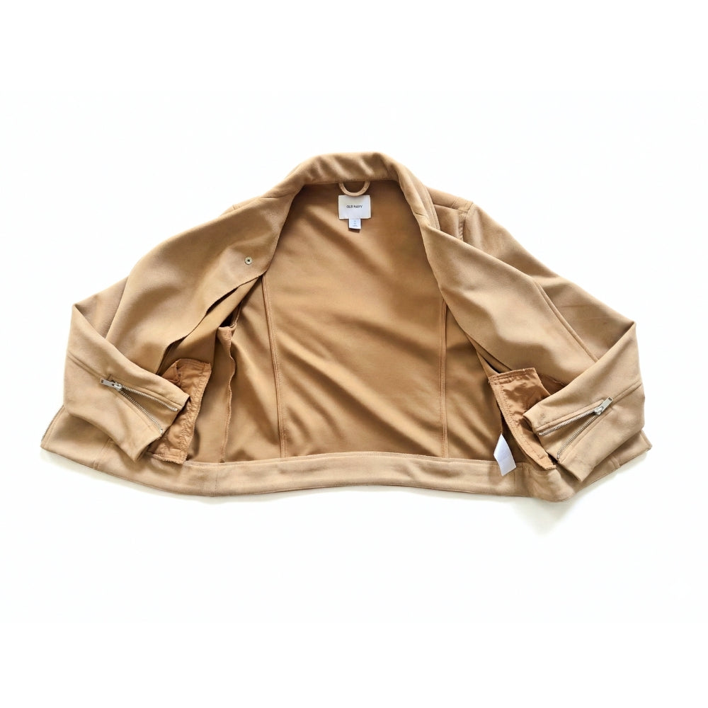 Blouson motard femme [M] en maille suédée | Old Navy