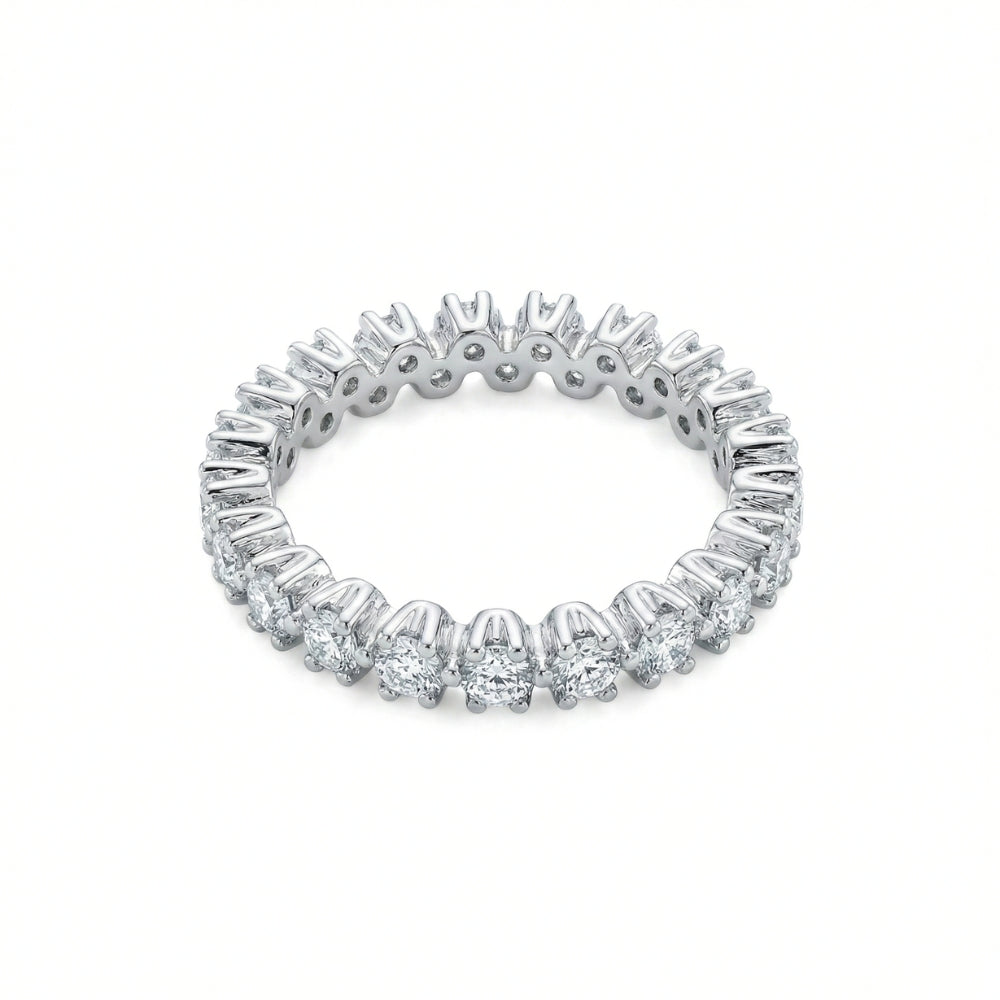 Zig-Zag Zirconia Band | Ring [Size 5]