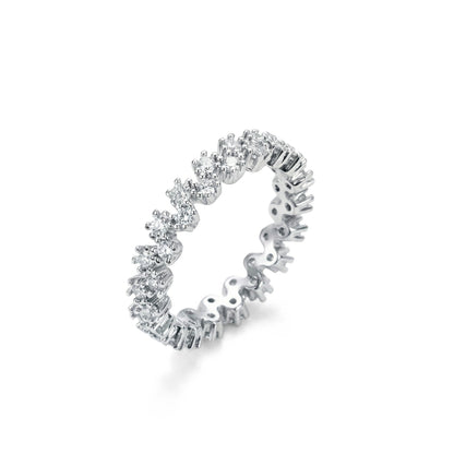 Zig-Zag Zirconia Band | Ring [Size 5]