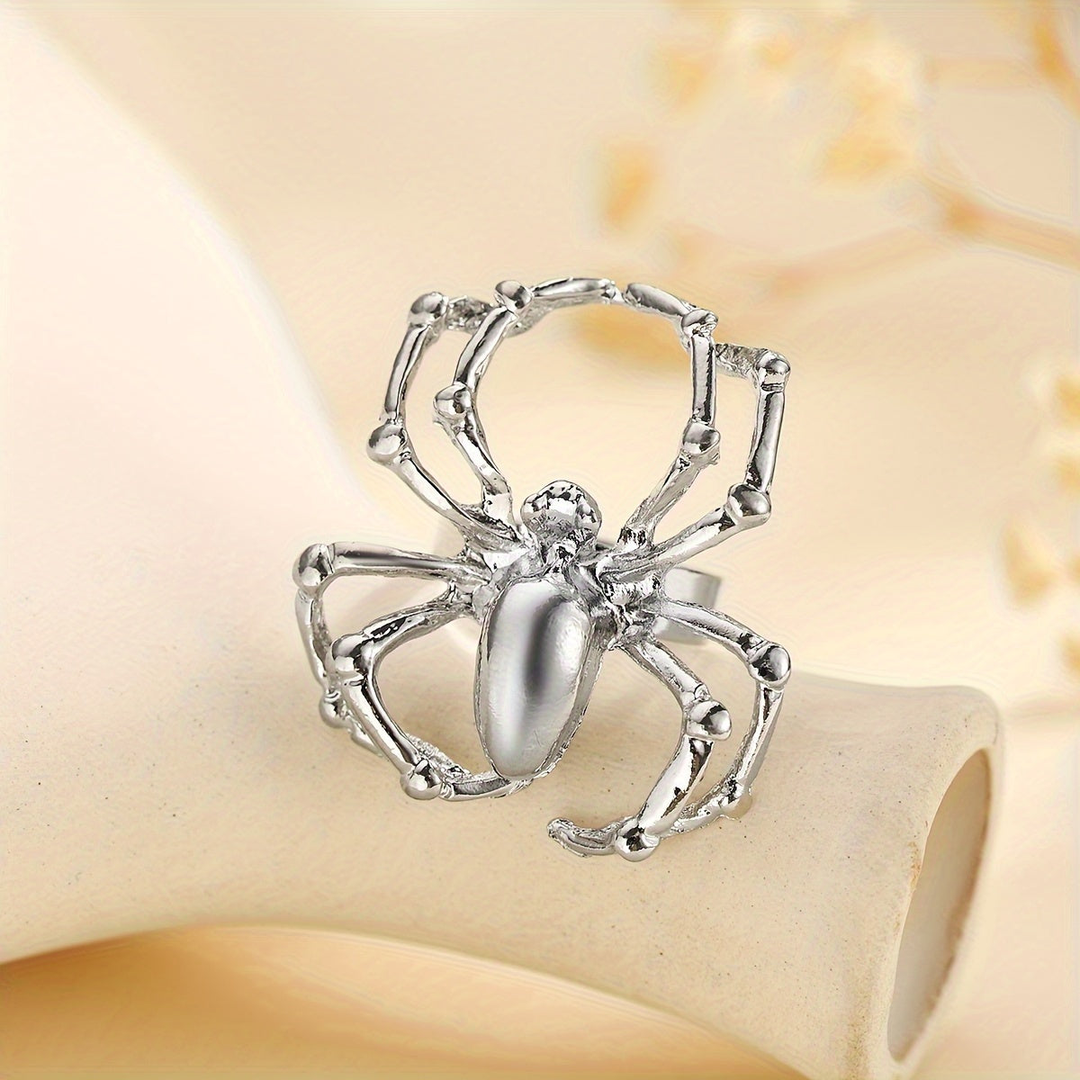 Silver Spider Ring | Size 7 (Adjustable)