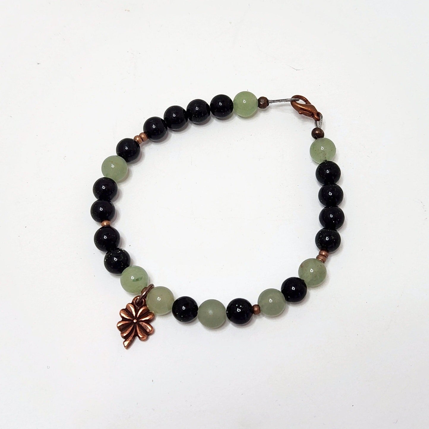 "Luck"🍀Morse Code Gemstone | Bracelet